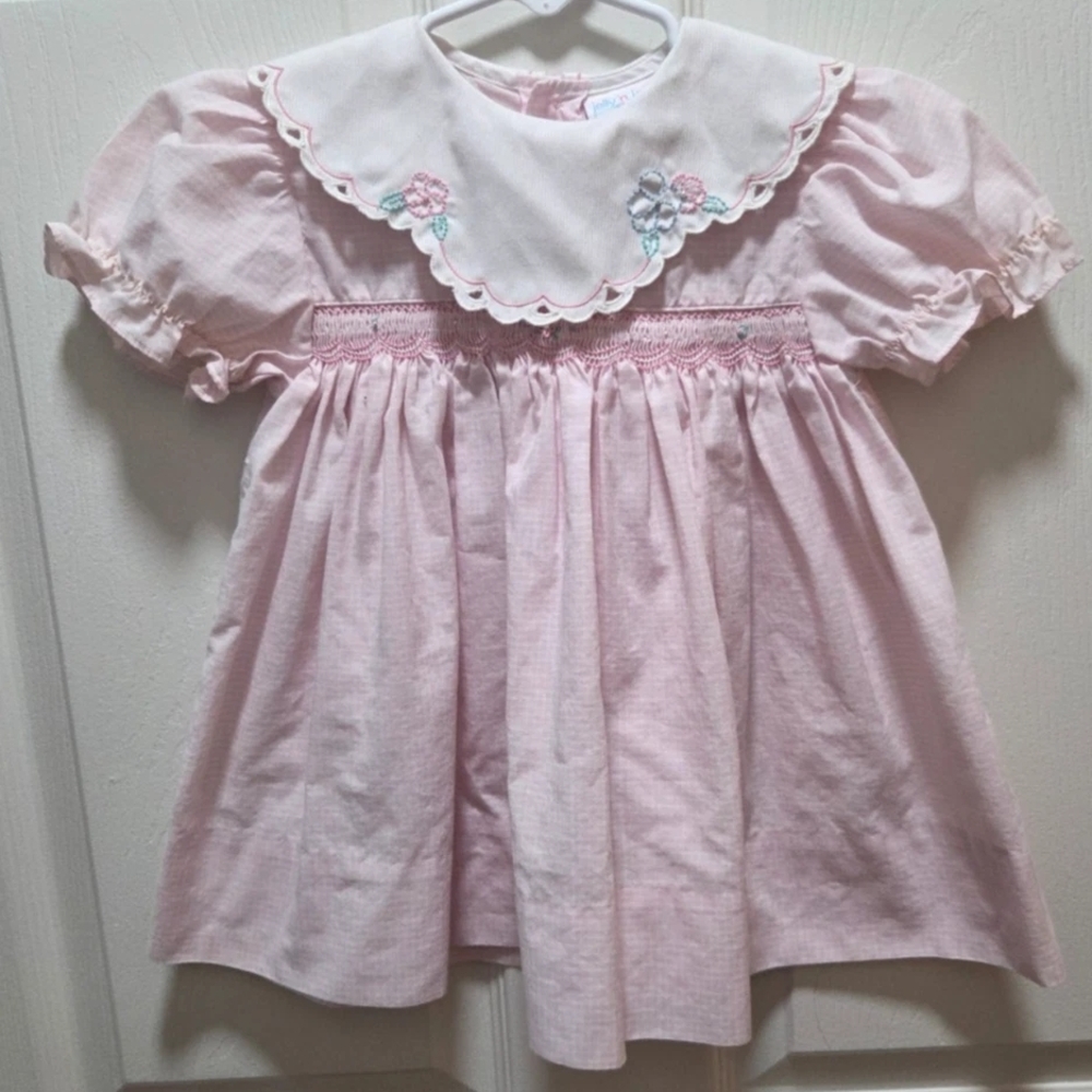 Vintage Embroidered Toddler Dress.